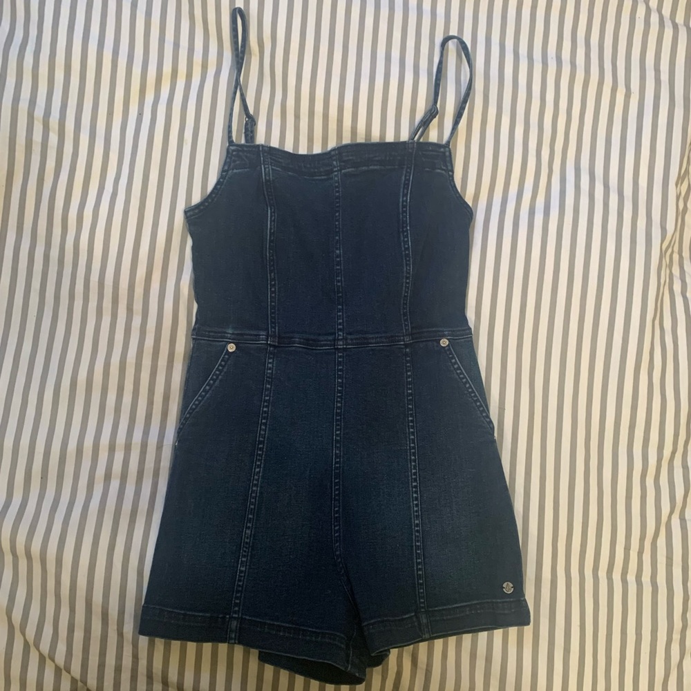 Volcom denim romper NWT